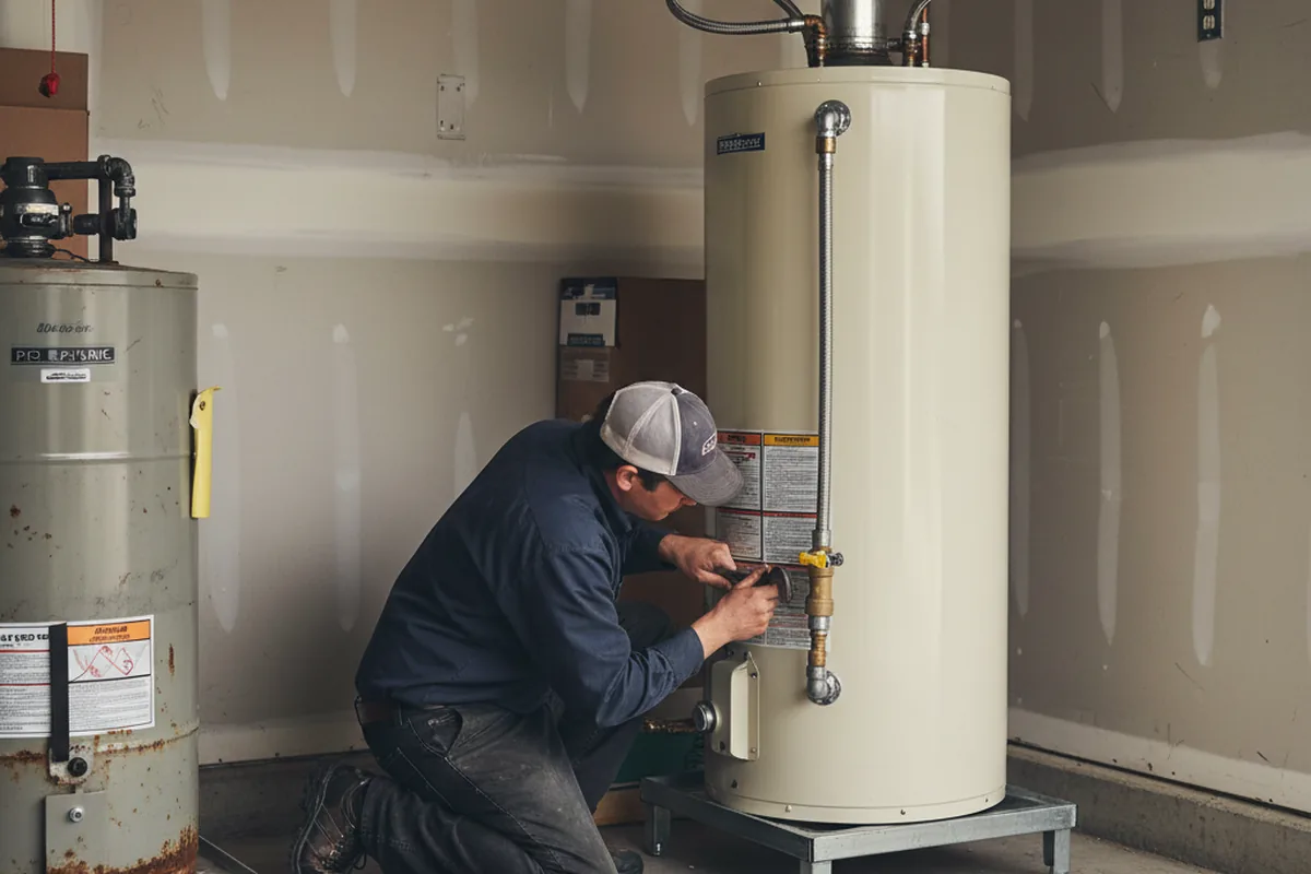 Water heater and shutoff valve replacement in Morristown